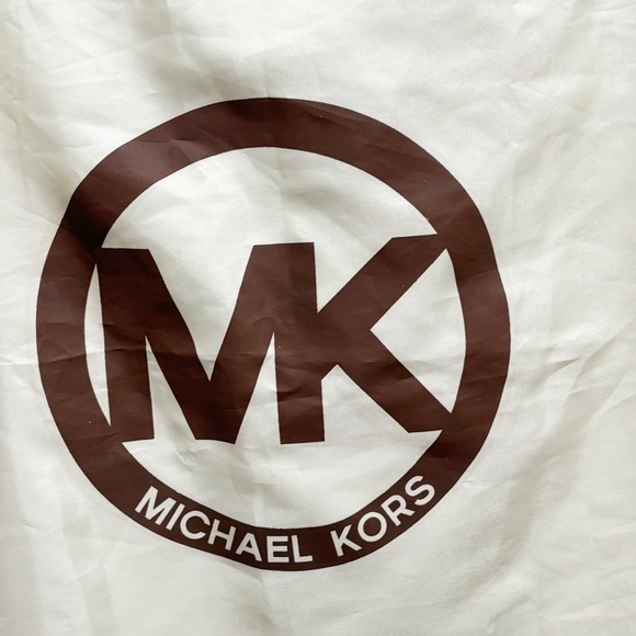 MICHAEL KORS Women’s Ivory Brown Logo Bag Purse Storage Dust Bag 15” X 15” - Picture 2 of 3